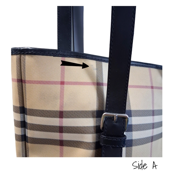 Vintage Burberry London Nova Check Bucket Bag Classic Plaid - Picture 6 of 12